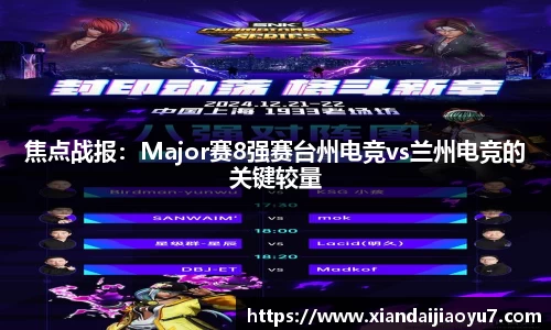 焦点战报：Major赛8强赛台州电竞vs兰州电竞的关键较量